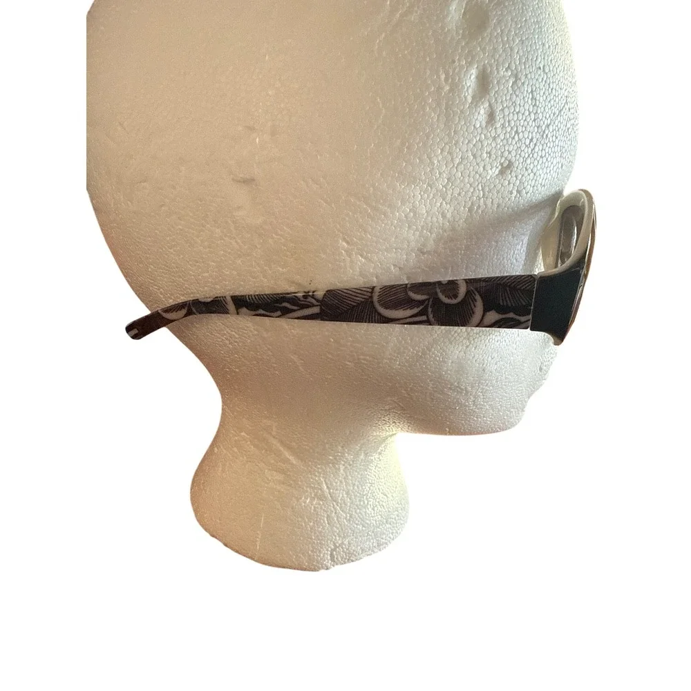 Calabria Bifocul Reading Sunglasses Black Floral Print Oval ‎ R643 +1.75 Women